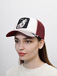 Бейсболка GOORIN BROTHERS арт. 101-1120 (белый / бордовый / серый)